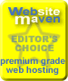 Premium Grade Web Hosting Award - WebsiteMaven.com